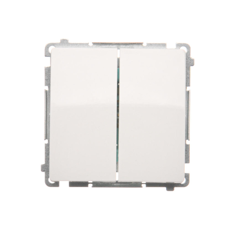 SIMON BASIC Łącznik świecznikowy (moduł) 10AX, 250V~, szybkozłącza  biały  BMW5.01/11