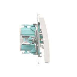 SIMON BASIC Łącznik świecznikowy (moduł) 10AX, 250V~, szybkozłącza  biały  BMW5.01/11