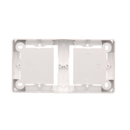 Simon Basic Puszka natynkowa płytka (31mm) podwójna biały MPN2/11