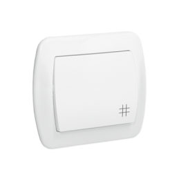 SIMON AKORD Łącznik krzyżowy 10AX, 250V~, zaciski śrubowe  biały AW7/11