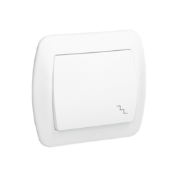 SIMON AKORD Łącznik schodowy 10AX, 250V~, zaciski śrubowe biały AW6/11