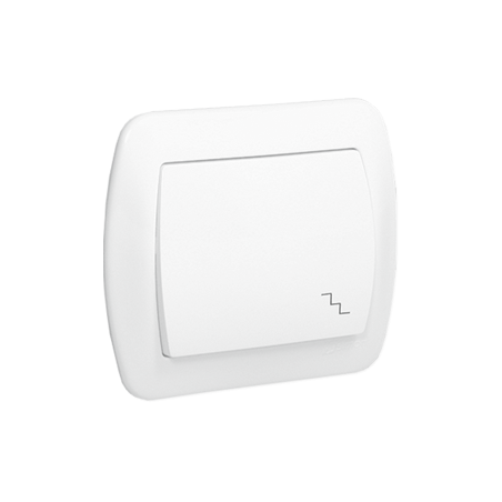 SIMON AKORD Łącznik schodowy 10AX, 250V~, zaciski śrubowe biały AW6/11