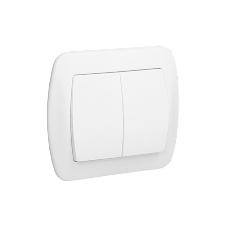 SIMON AKORD Łącznik świecznikowy 10AX, 250V~, zaciski śrubowe  biały AW5/11