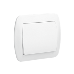 SIMON AKORD Łącznik jednobiegunowy 10AX, 250V~, zaciski śrubowe biały AW1/11