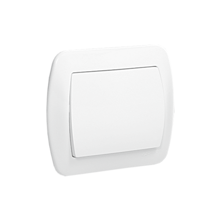 SIMON AKORD Łącznik jednobiegunowy 10AX, 250V~, zaciski śrubowe biały AW1/11