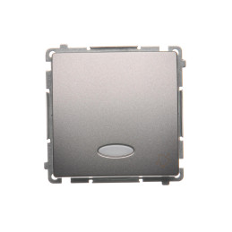 SIMON BASIC Przycisk dzwonek z podświetleniem LED (moduł) 10AX, 250V~, szybkozłącza  stal inox BMD1L.01/21