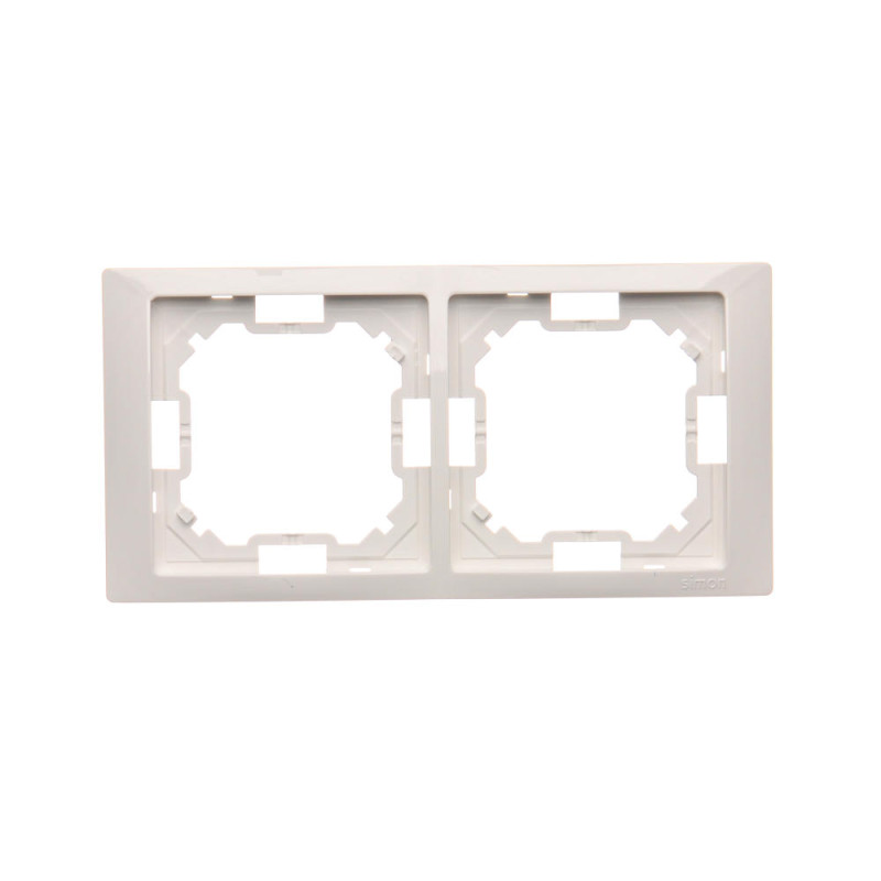 SIMON BASIC NEOS Ramka 2-krotna NEOS – uniwersalna poziom i pion biały BMRC2/11