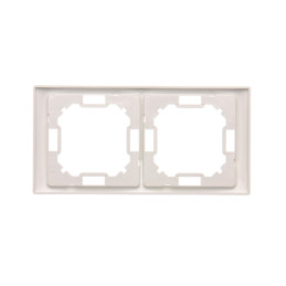 SIMON BASIC NEOS Ramka 2-krotna NEOS – uniwersalna poziom i pion biały BMRC2/11