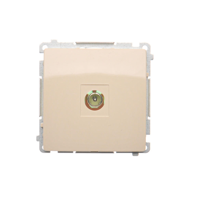 SIMON BASIC Gniazdo antenowe pojedyncze końcowe (moduł) beż BMAK3.01/12