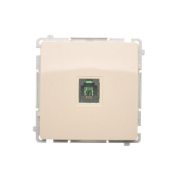 SIMON BASIC Gniazdo telefoniczne RJ11 uniwersalne pojedyncze (moduł) beż BMTU.01/12