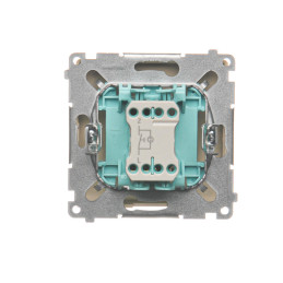 SIMON BASIC Przycisk dzwonek z podświetleniem LED (moduł) 10AX, 250V~, szybkozłącza beż BMD1L.01/12