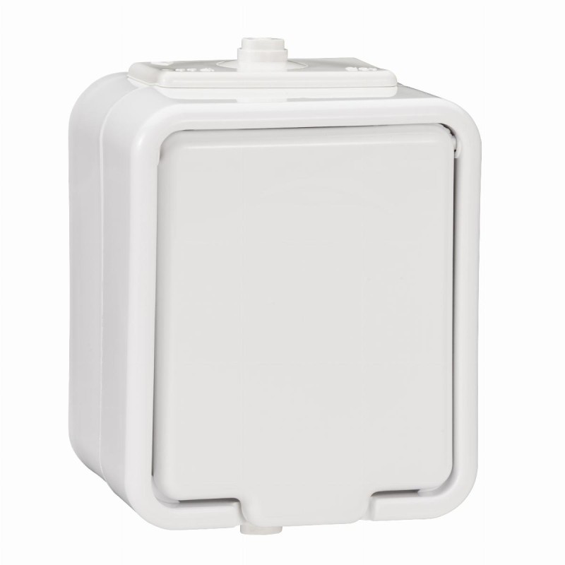 Cedar, gniazdo pojedyncze 2P+PE, IP44, biały NT130H01