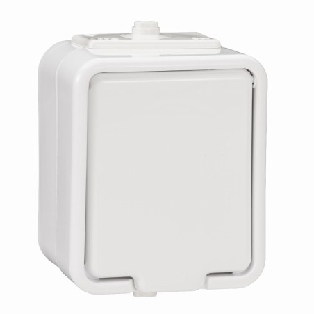 Cedar, gniazdo pojedyncze 2P+PE, IP44, biały NT130H01