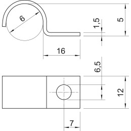 1015 6 G Obejma mocująca 1009036