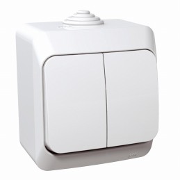 Cedar Plus, łącznik świecznikowy, IP44, biały