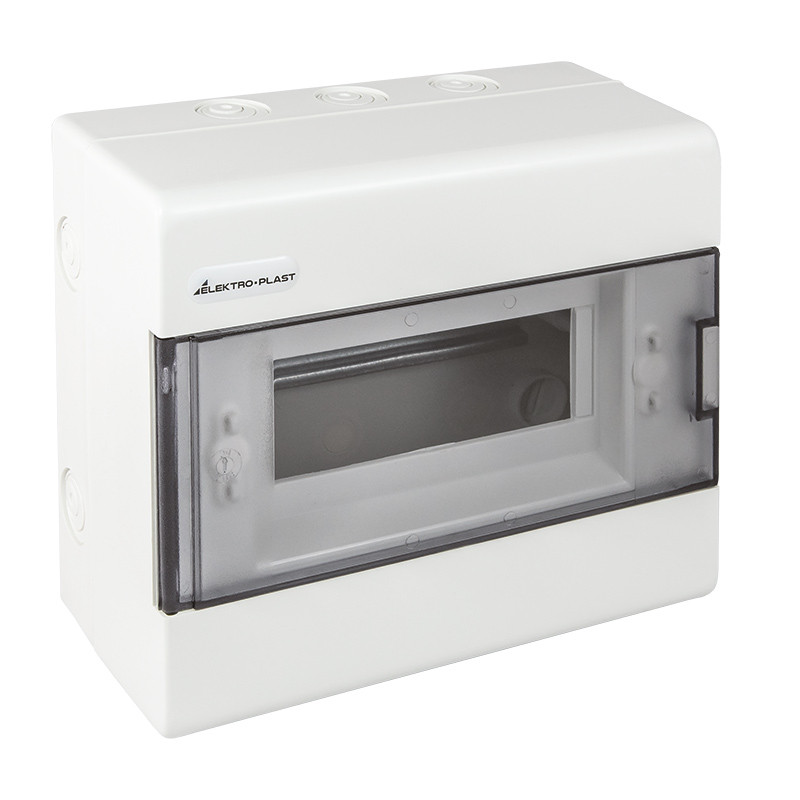 Rozdzielnica natynkowa SRn-8 (N+PE) biała 1.2