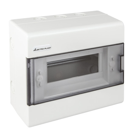 Rozdzielnica natynkowa SRn-8 (N+PE) biała 1.2