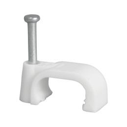 Uchwyt kablowy z gwoździem FLOP-13/7 Biały YDYp 3x2,5  27.137