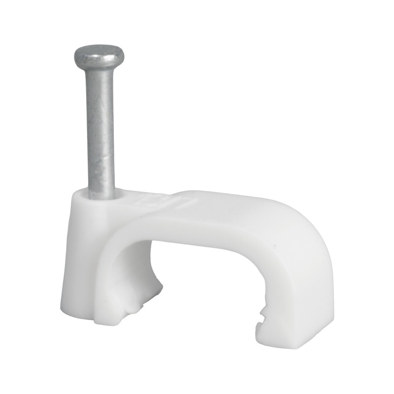 Uchwyt kablowy z gwoździem FLOP-13/7 Biały YDYp 3x2,5  27.137