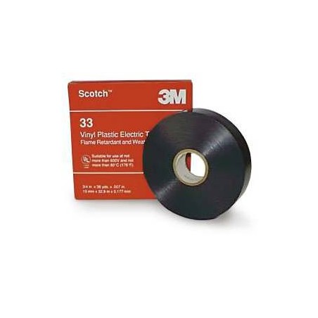Scotch® Super 33+ Taśma elektroizolacyjna 19mm x 20m czarna 3M | Elgra Bytom