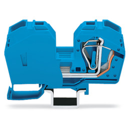 2-przewodowa złączka przelotowa 35mm², niebieska 285-634