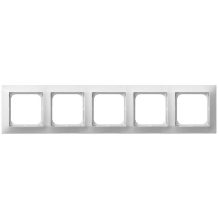 IMPRESJA Ramka pięciokrotna - kolor biały