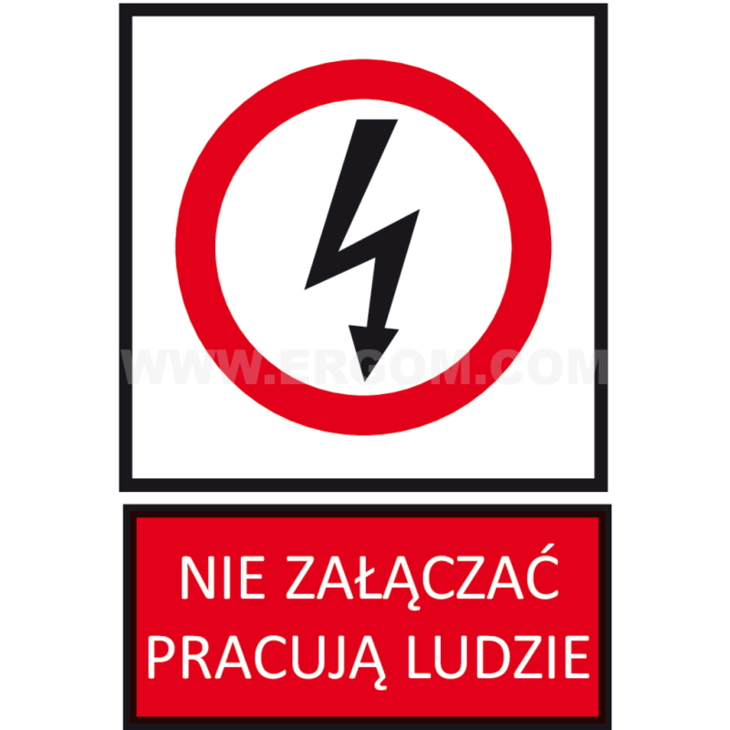 TZZ 105X148P NIE ZAL.P.L. TABLICZKA