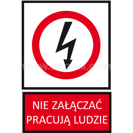 TZZ 105X148P NIE ZAL.P.L. TABLICZKA
