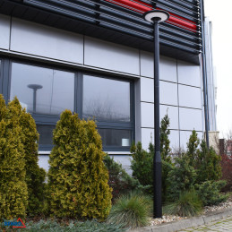SŁUP OŚWIETLENIOWY SKŁADANY 3M 160X160MM FI60MM CZARNY