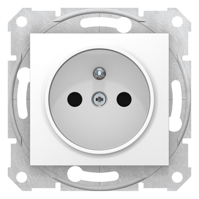 Sedna Gniazdo pojedyncze 2P+PE z przesłonami SDN2800121
