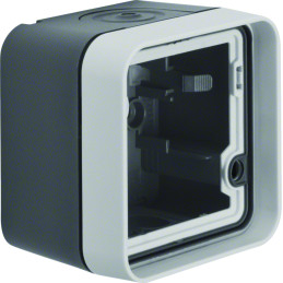 W.1 Adapter natynkowy 1-kr, IP55, szary BERKER