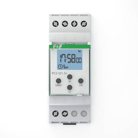 Zegar programowalny tygodniowy NFC PCZ-521.3-PLUS