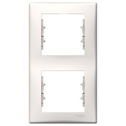Ramka 2-krotna pionowa kremowa Sedna SDN5801123
