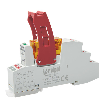 Przekaźnik interfejsowy Push-in PI84-230AC-M93G-PS-2012-01 2P, 8A, 230 V DC