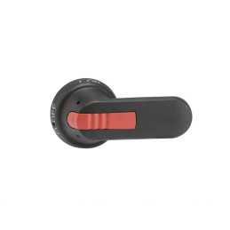 OHB95J10 Rączka czarna IP65, długość 95mm, na wałek 10mm, oznaczenie: I-0, ON-OFF, blokada kłódkowa w pozycji OFF, blokada otwa