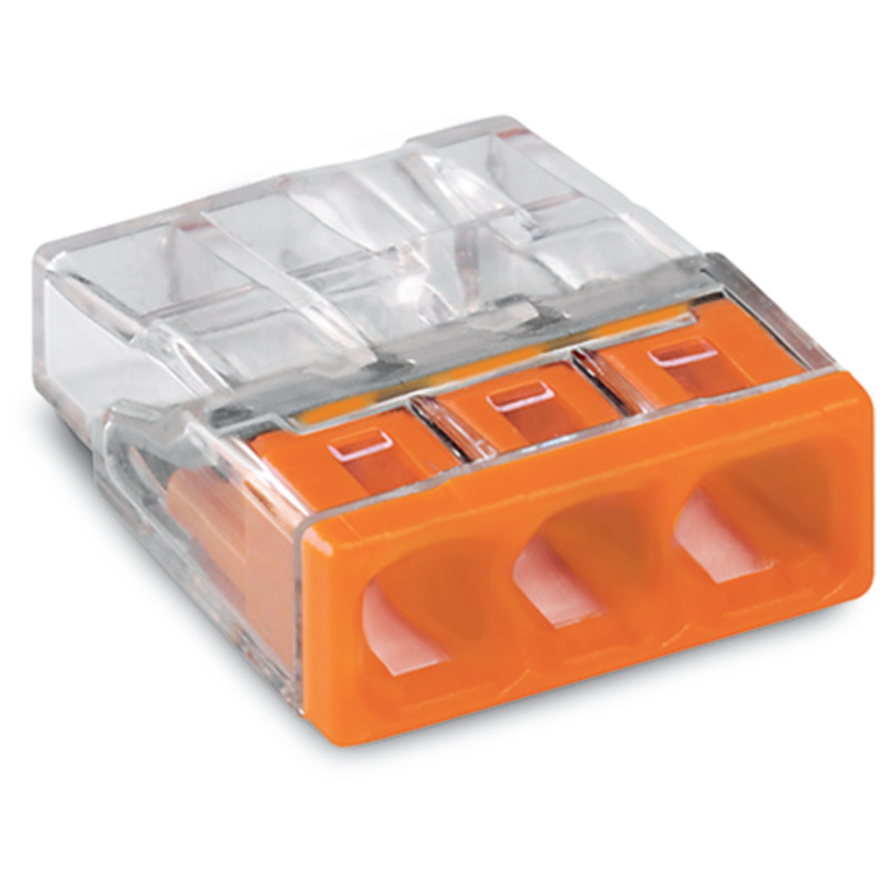 Szybkozłączka 3X0,5‑2,5mm2 transparentna WAGO 2273‑203
