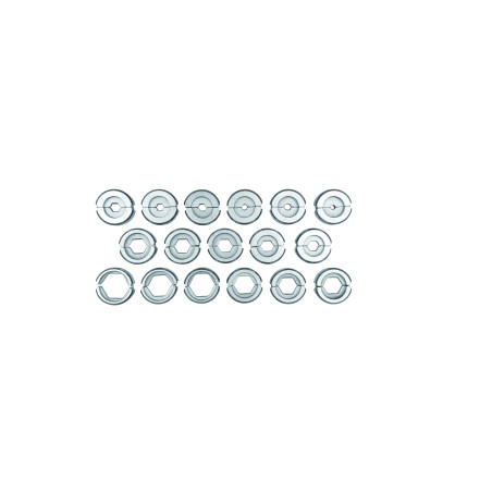 Matryce zaciskowe kpl 12 wymiarów w kasecie metalowej K8 ZS_K8