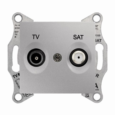 Gniazdo TV/SAT końcowe 1dB aluminium Sedna SDN3401660
