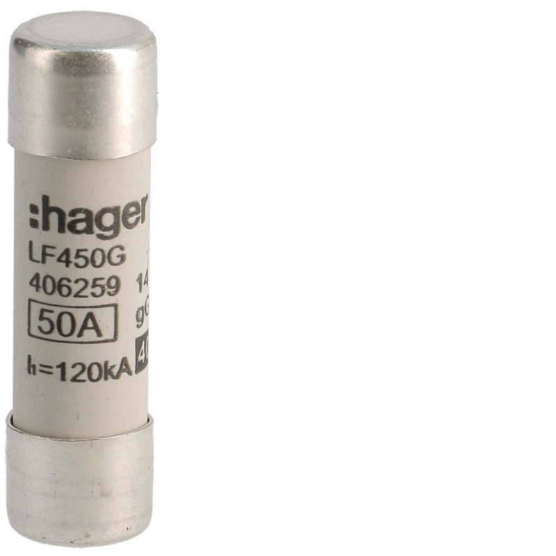 Wkładka bezpiecznikowa cylindryczna CH14x51mm gG 50A 400VAC LF450G