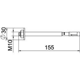 BZ3 10x155/35-95 Kotwa sworzniowa BZ3