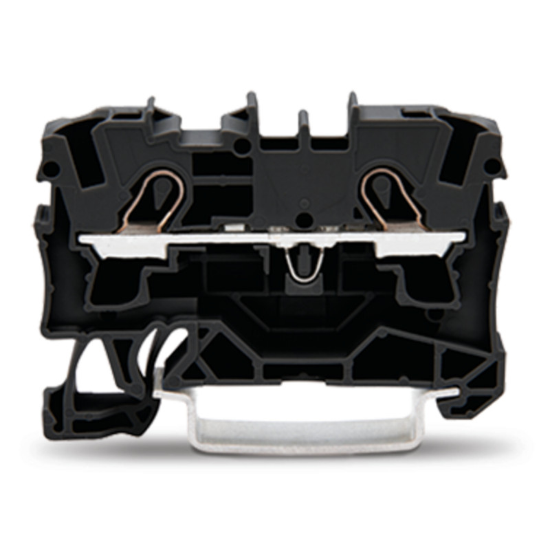 2-przewodowa złączka przelotowa 4 mm2, czarna 2004-1205