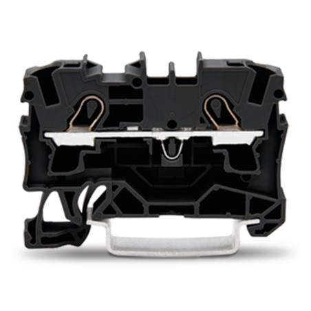 2-przewodowa złączka przelotowa 4 mm2, czarna 2004-1205