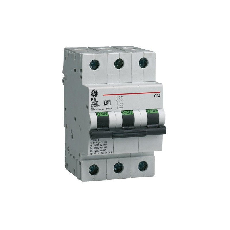 Wyłącznik nadprądowy 3P B 13A 6kA AC G63B13 674728