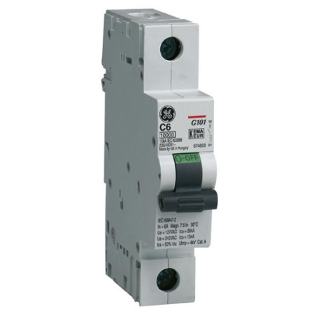 Wyłącznik nadprądowy 1P C 6A 10kA AC G101C06 674859