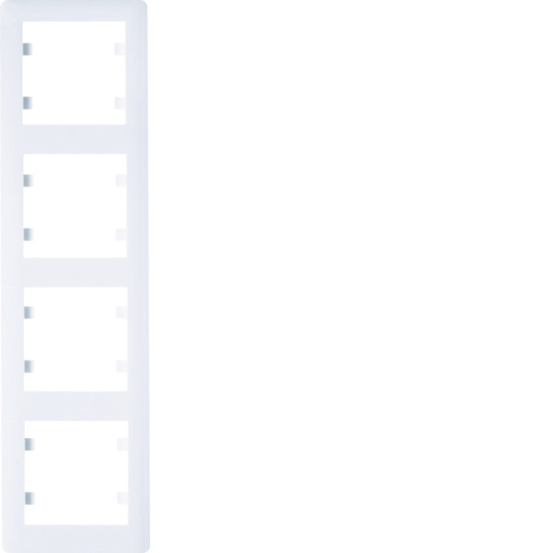 Ramka 4-krotna pionowa, biała