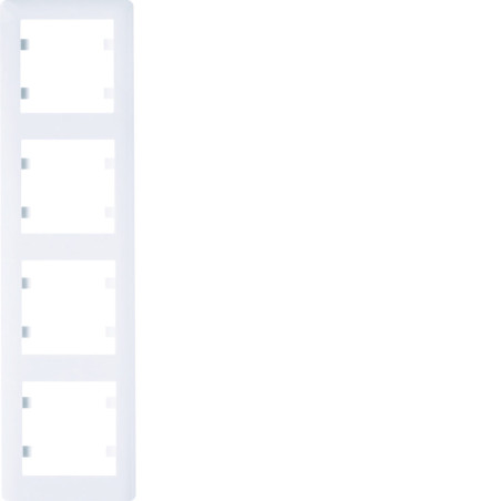 Ramka 4-krotna pionowa, biała