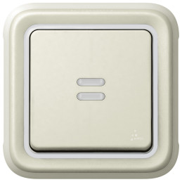 PLEXO55 ŁĄCZNIK SCHODOWY PODŚWIETLANY BIAŁY/ECRU 10AX-250V~, Legrand