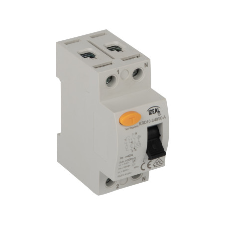 KRD10-2/40/30-AC Wyłącznik różnicowo-prądowy, 2P