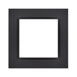 SIMON 10 Ramka 1-krotna - uniwersalna poziom i pion  czarny mat CR1/49