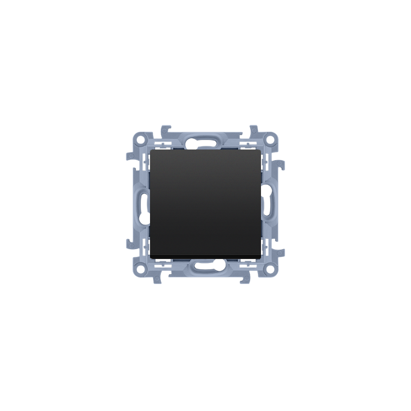 SIMON 10 Łącznik jednobiegunowy (moduł) 10AX, 250V~, szybkozłącza czarny CW1C.01/49